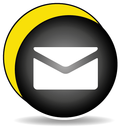 Icône représentant une enveloppe, symbole pour le formulaire de prise de contact avec la société Eclipse Service.