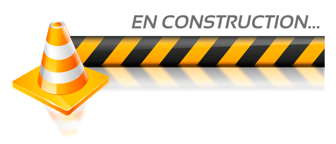 Icône représentant un plot de chantier et le message en construction pour signifier que la page de documentation d'Eclipse Service n'est pas encore conçue.